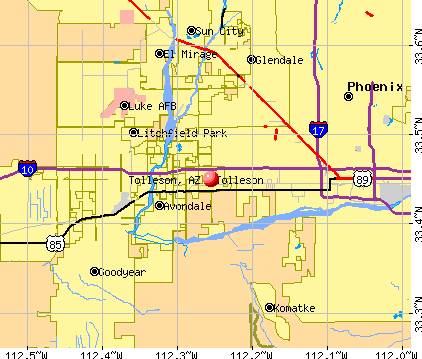 Tolleson, AZ map