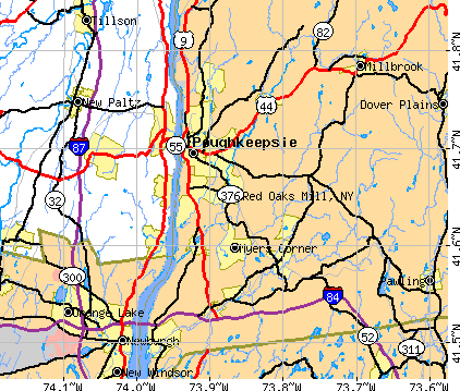 Red Oaks Mill, NY map