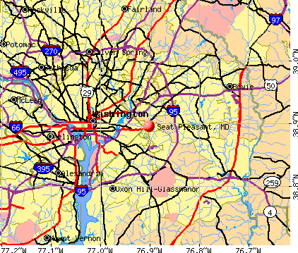 Seat Pleasant, MD map