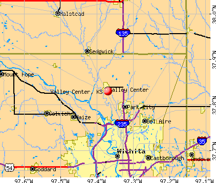Valley Center, KS map