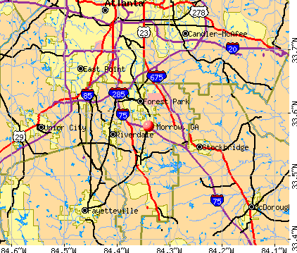 Morrow, GA map