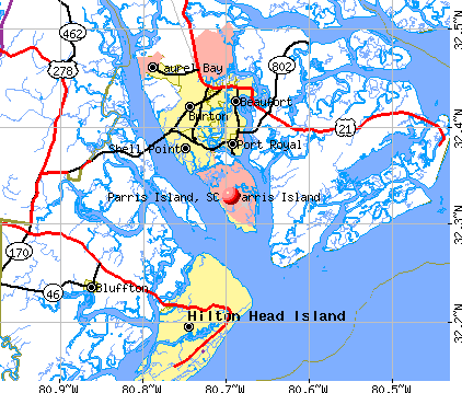 Parris Island, SC map