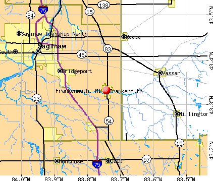 Frankenmuth, MI map