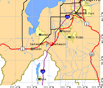 Santaquin, UT map