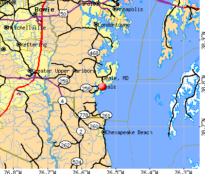 Deale, MD map