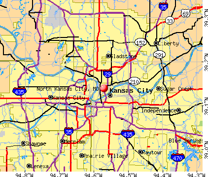 North Kansas City, MO map