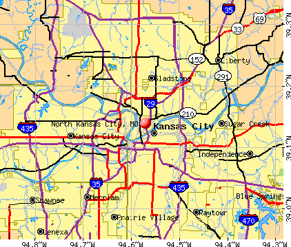 Kansas City Mo Weather. North Kansas City, MO map