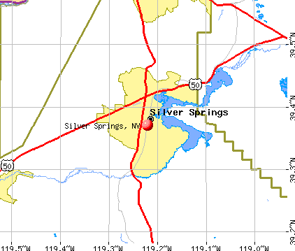 Silver Springs, NV map