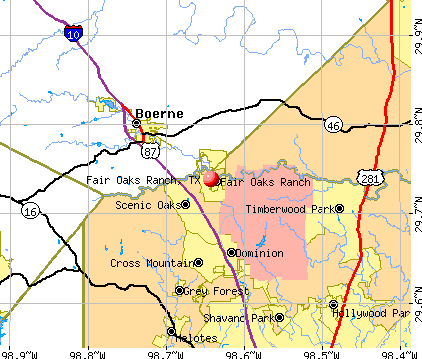 Fair Oaks Ranch, TX map