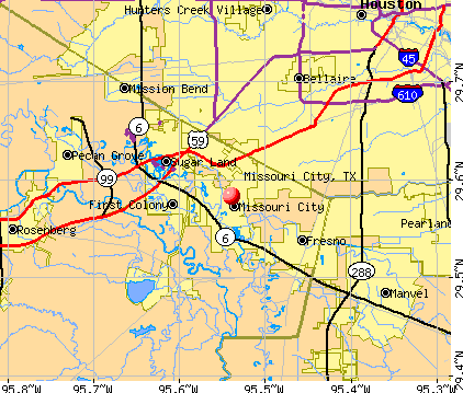 Missouri City, TX map