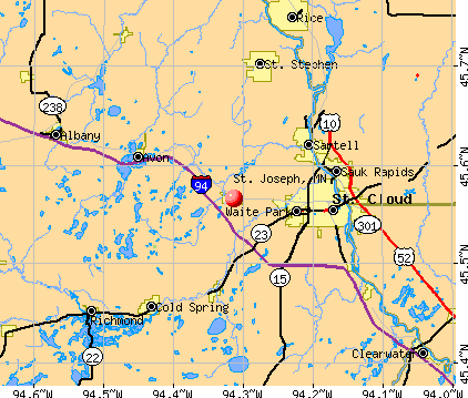 St. Joseph, MN map