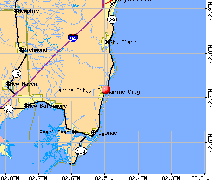 Marine City Michigan Mi 48039 Profile Population Maps Real