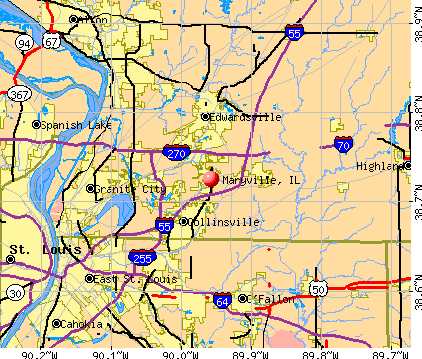 Maryville, IL map