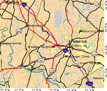 Braddock Heights, MD map