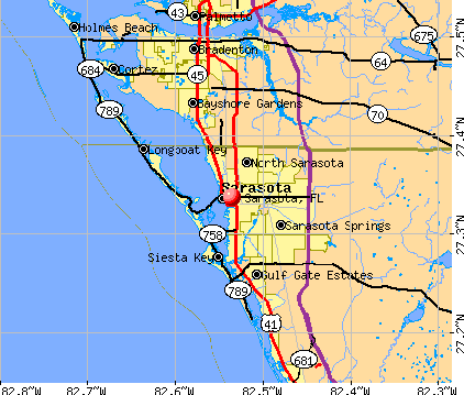 Sarasota, FL map
