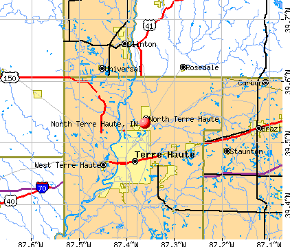 North Terre Haute, IN map