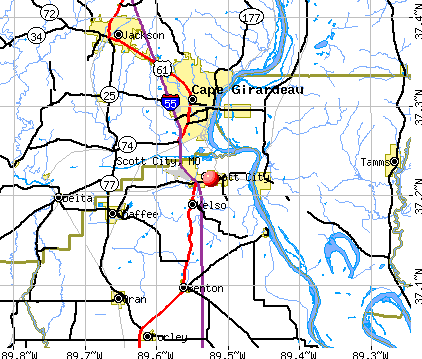 Scott City, MO map