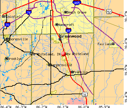 New Whiteland, IN map