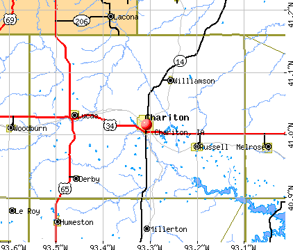 Chariton, IA map