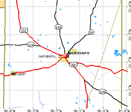 Jacksboro, TX map