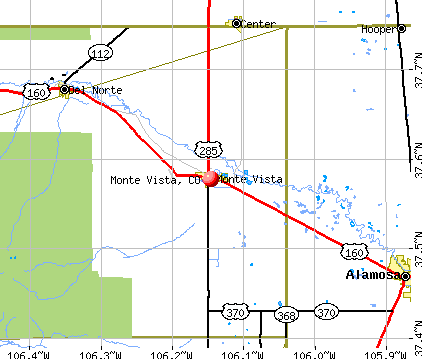 Monte Vista, CO map