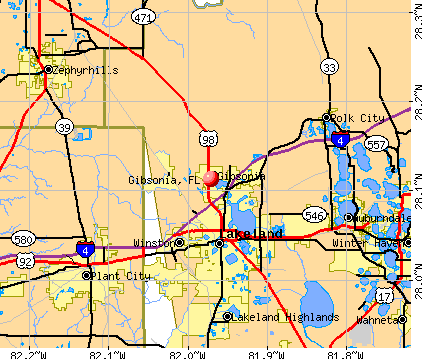 Gibsonia, FL map