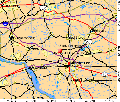 East Petersburg, PA map