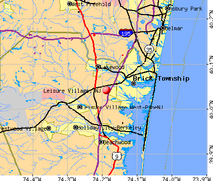 Leisure Village, NJ map