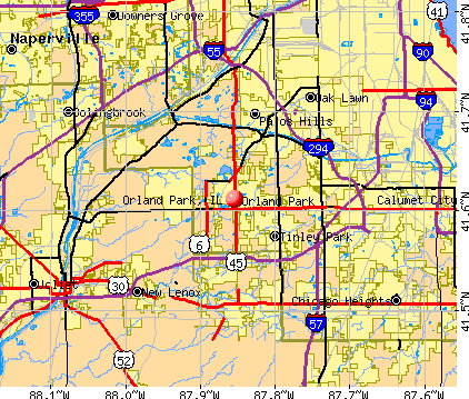Orland Park, IL map