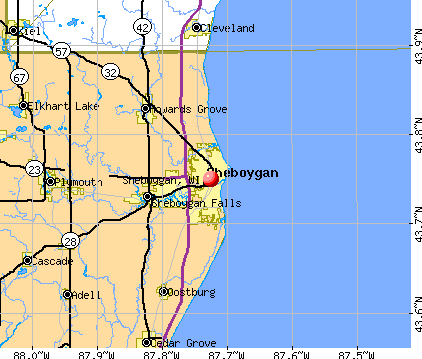 Sheboygan, WI map