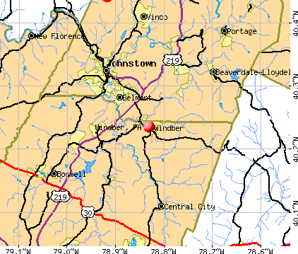 Windber, PA map