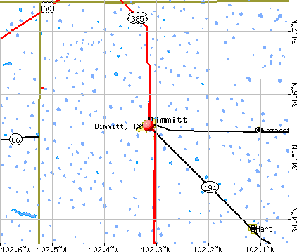 Dimmitt, TX map