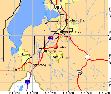 Salem, UT map