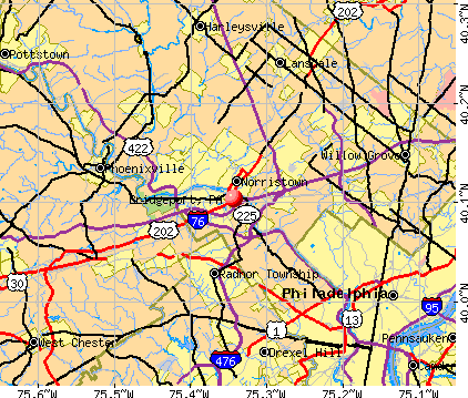 Bridgeport, PA map