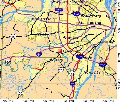 Fenton, MO map
