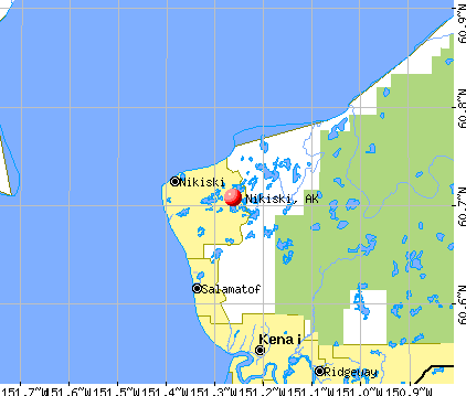 Nikiski, AK map