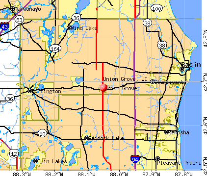 Union Grove, WI map