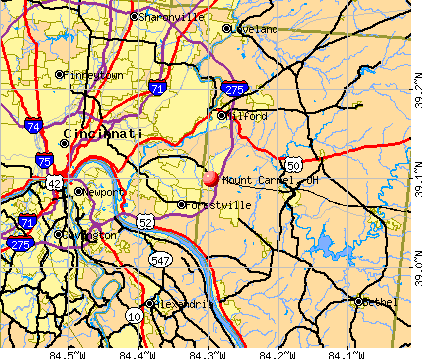 Mount Carmel, OH map