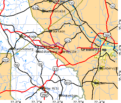 Farmville, NC map