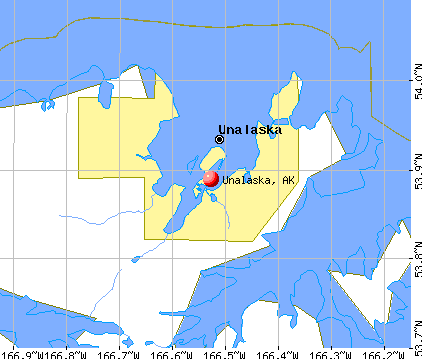 Unalaska, AK map