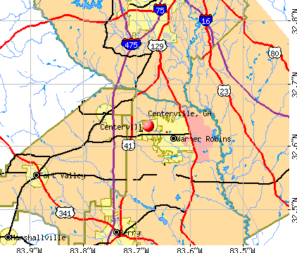 Centerville, GA map