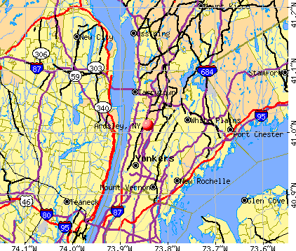 Ardsley, NY map