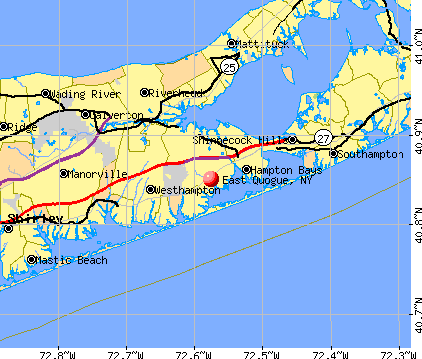 East Quogue, NY map