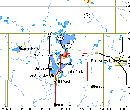 Spirit Lake, IA map