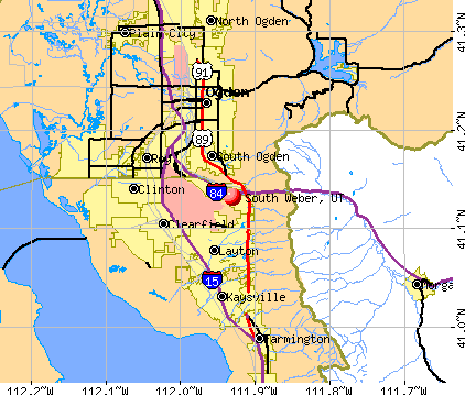 South Weber, UT map
