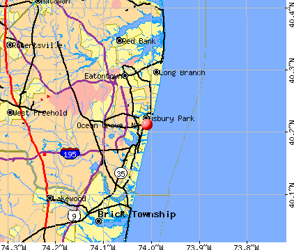 Ocean Grove, NJ map