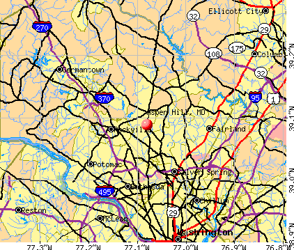 Aspen Hill, MD map