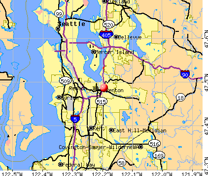 Renton, WA map