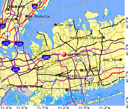 Old Westbury, NY map