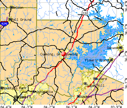 Cumming, GA map
